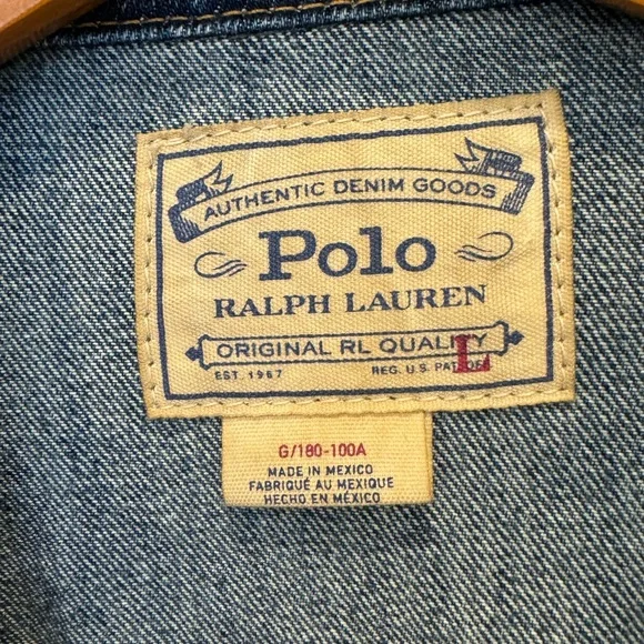 Men’s Polo Denim Jacket - Picture 3 of 4
